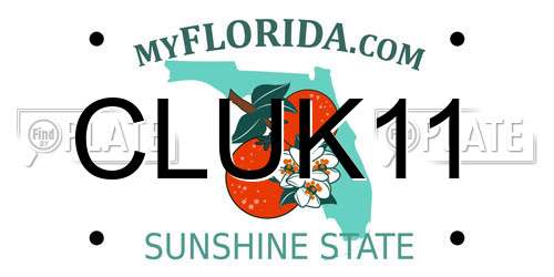 CLUK11 Florida License Plate