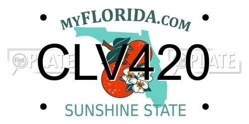 CLV420 Florida License Plate