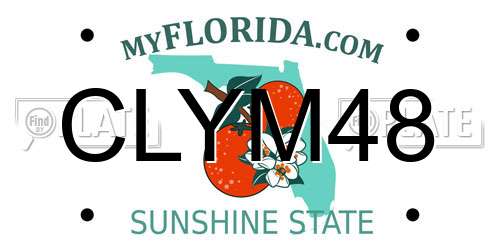 CLYM48 Florida License Plate