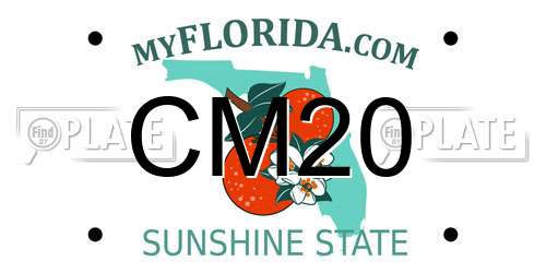 CM20 Florida License Plate