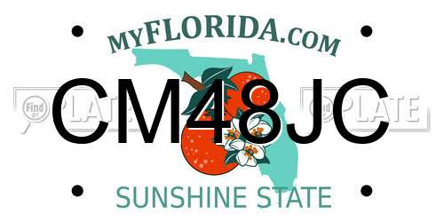 CM48JC Florida License Plate