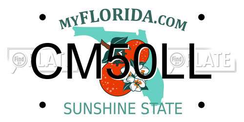 CM50LL Florida License Plate