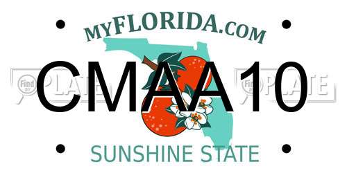 CMAA10 Florida License Plate