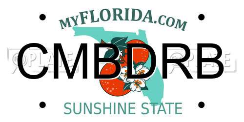 CMBDRB Florida License Plate