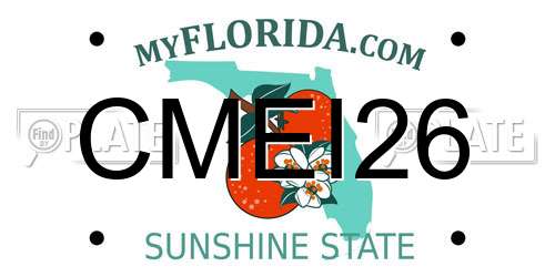 CMEI26 Florida License Plate