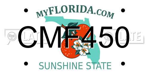 CMF450 Florida License Plate