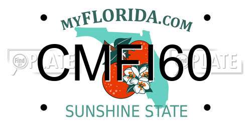 CMFI60 Florida License Plate