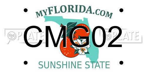 CMG02 Florida License Plate