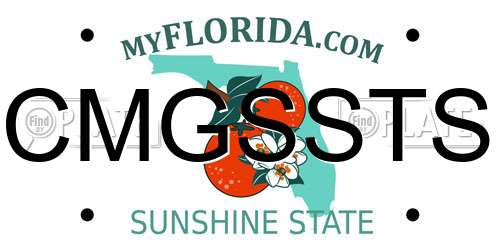 CMGSSTS Florida License Plate