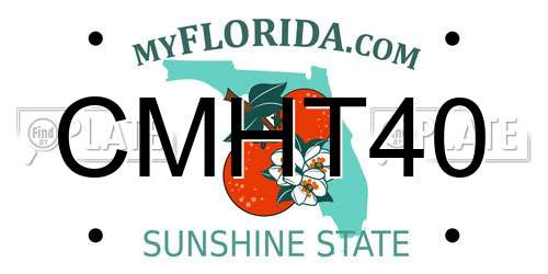 CMHT40 Florida License Plate