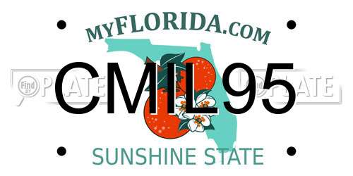 CMIL95 Florida License Plate