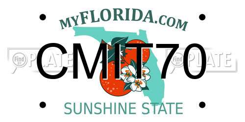 CMIT70 Florida License Plate