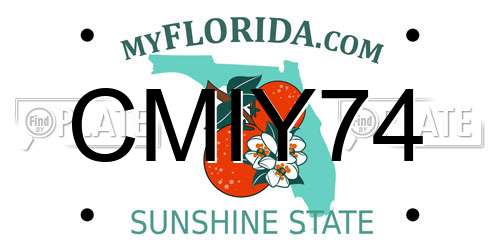 CMIY74 Florida License Plate