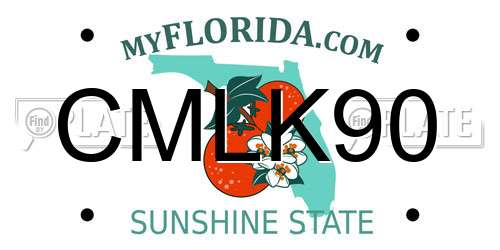 CMLK90 Florida License Plate