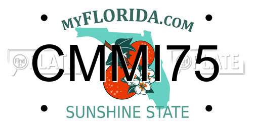 CMMI75 Florida License Plate