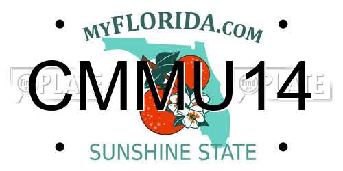 CMMU14 Florida License Plate
