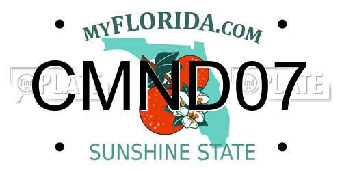 CMND07 Florida License Plate