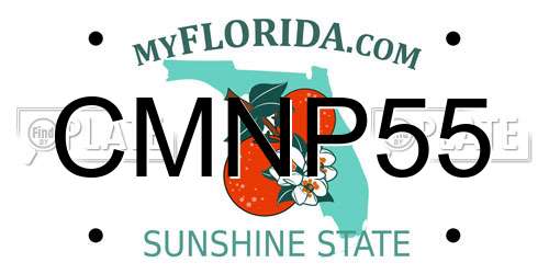 CMNP55 Florida License Plate