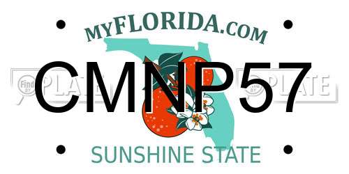 CMNP57 Florida License Plate