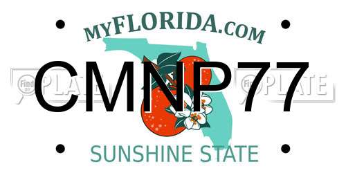 CMNP77 Florida License Plate