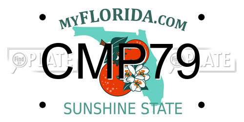 CMP79 Florida License Plate