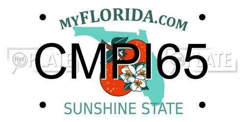 CMPI65 Florida License Plate