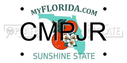CMPJR Florida License Plate