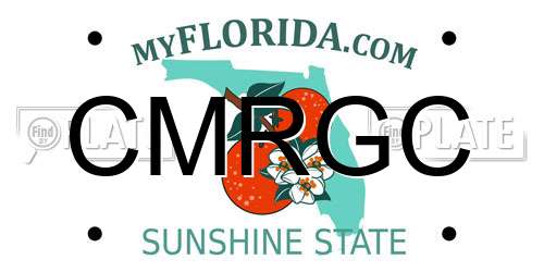 CMRGC Florida License Plate