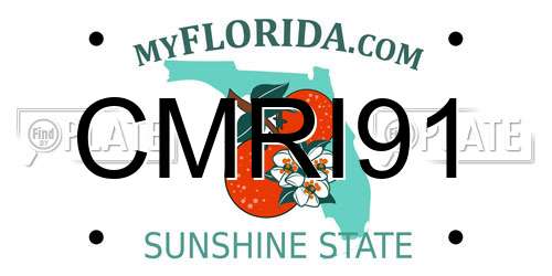 CMRI91 Florida License Plate