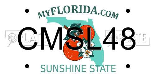 CMSL48 Florida License Plate