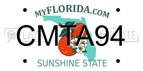 CMTA94 Florida License Plate