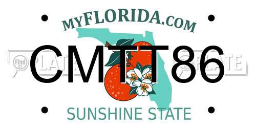 CMTT86 Florida License Plate