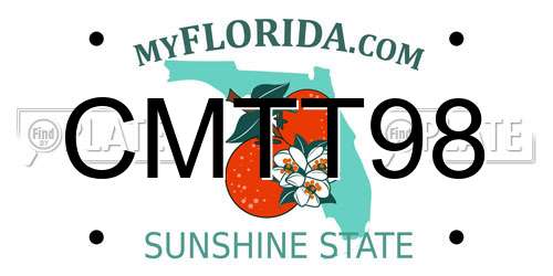 CMTT98 Florida License Plate