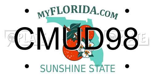 CMUD98 Florida License Plate