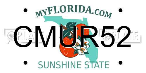 CMUR52 Florida License Plate