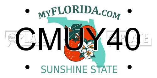 CMUY40 Florida License Plate