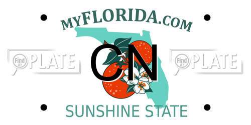 CN Florida License Plate