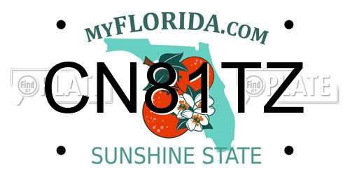 CN81TZ license plate in FL state