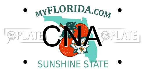 CNA Florida License Plate