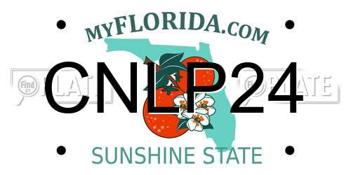 CNLP24 Florida License Plate