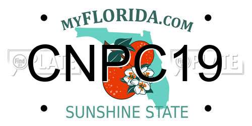 CNPC19 Florida License Plate