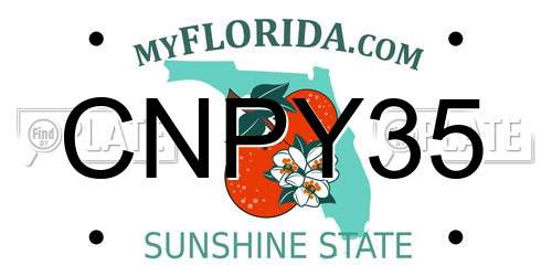 CNPY35 Florida License Plate