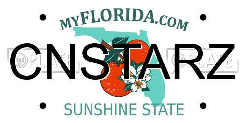 CNSTARZ Florida License Plate