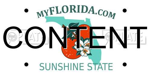 CONTENT Florida License Plate