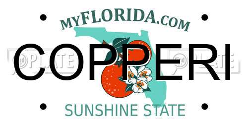 COPPERI Florida License Plate