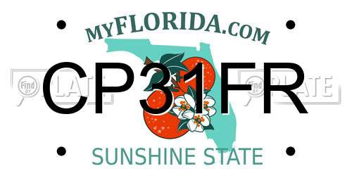CP31FR Florida License Plate