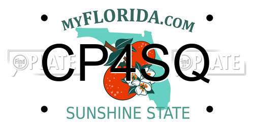 CP4SQ Florida License Plate