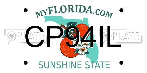 CP94IL Florida License Plate