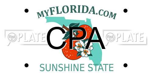 CPA Florida License Plate