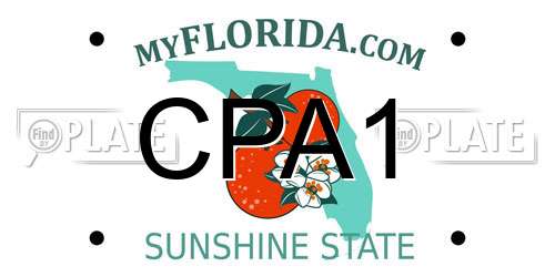 CPA1 Florida License Plate